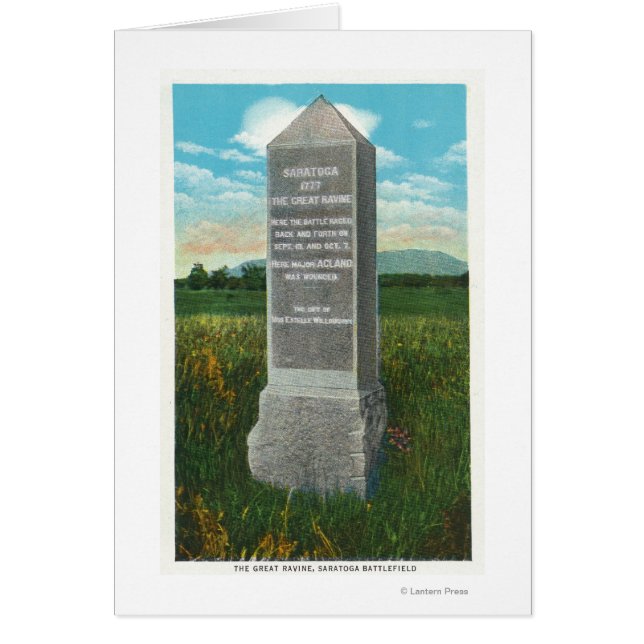 Saratoga Battlefields Underbara avin Hälsningskort (Framsidan)