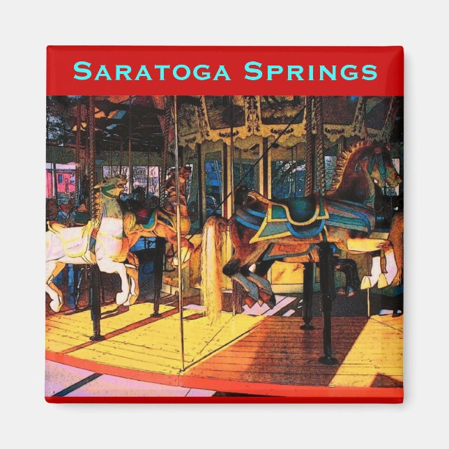 Saratoga Carousel Magnet (Framsidan)