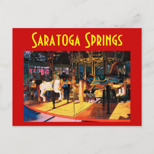 Saratoga Carousel-vykort - Anpassat Vykort