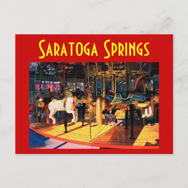 Saratoga Carousel-vykort - Anpassat Vykort (Framsida)