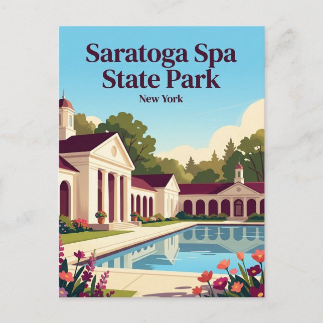Saratoga Spa State Park USA Vykort (Framsida)