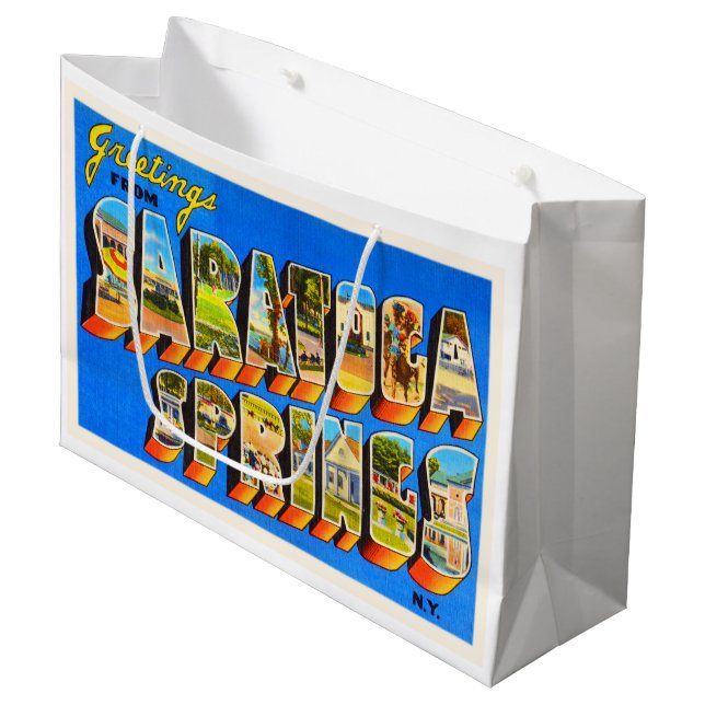 Saratoga Springs gammala New York NY reser (Framsidan Vinklad)