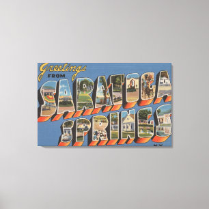 Saratoga Springs New York - stora brevplatser Canvastryck