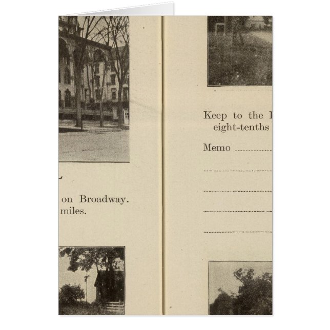 Saratoga Vår Dunning Street Hälsningskort (Framsidan)