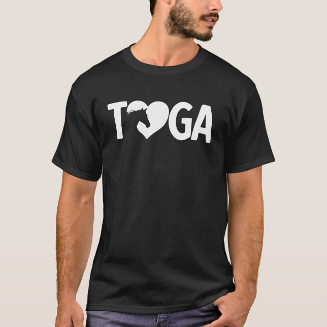 Saratoga Vår New York Heart Toga Horse Tävla T Shirt (Framsida)