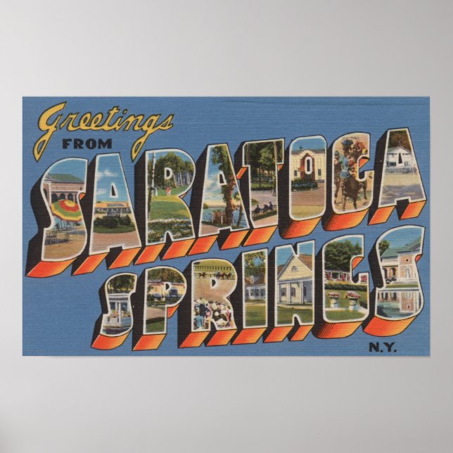 Saratoga Vår, New York - Stora Brev-scenerna Poster (Framsidan)