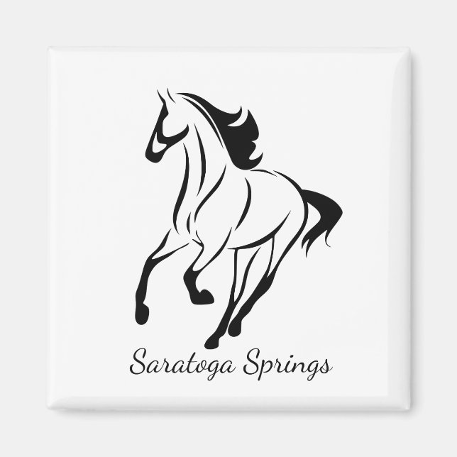 Saratoga Vår Tävla Horse Magnet (Framsidan)