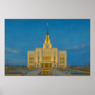 Saratoga Vår Utah Temple Painting™ LDS Poster