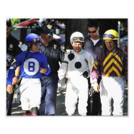 Saratogas top Jockeys på väg till Paddock Fototryck