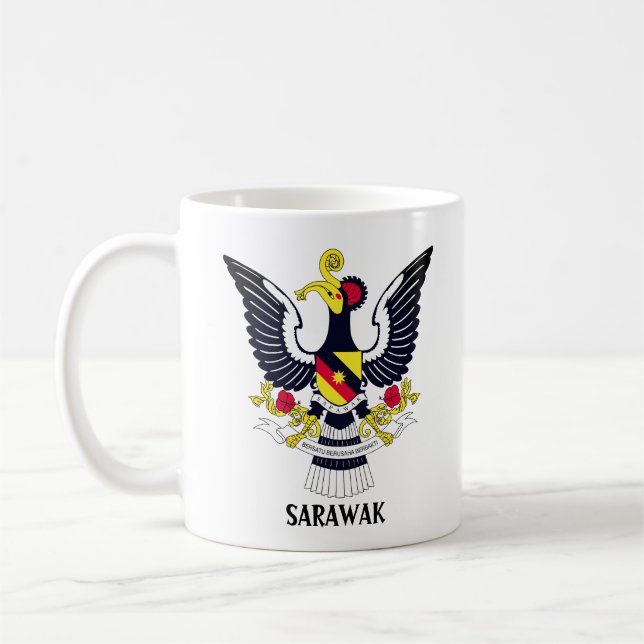 Sarawak Jackat av Arm - MALAYSIA Kaffemugg (Vänster)