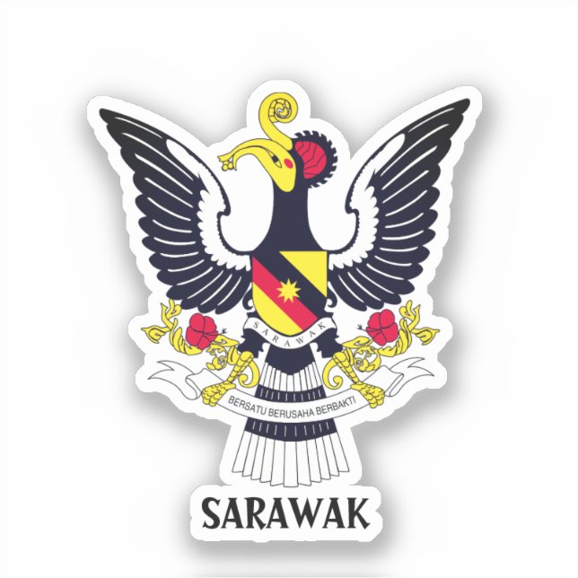 Sarawak Jackat av Arm - MALAYSIA Klistermärken (Framsida)