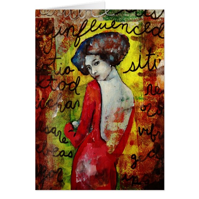 Sårbart försök hälsningskort (Framsidan)