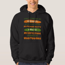 Sarcasm Älskare Funny Blanda inte ihop min personl Hoodie