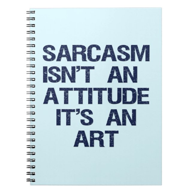 Sarcasm Anteckningsbok (Framsidan)