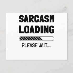 Sarcasm är rätt sätt att lura någon med stil vykort