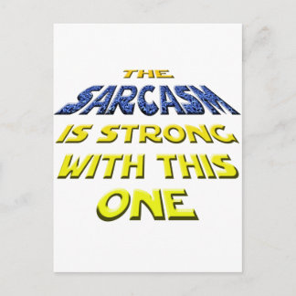 Sarcasm är starkt med den här vykort