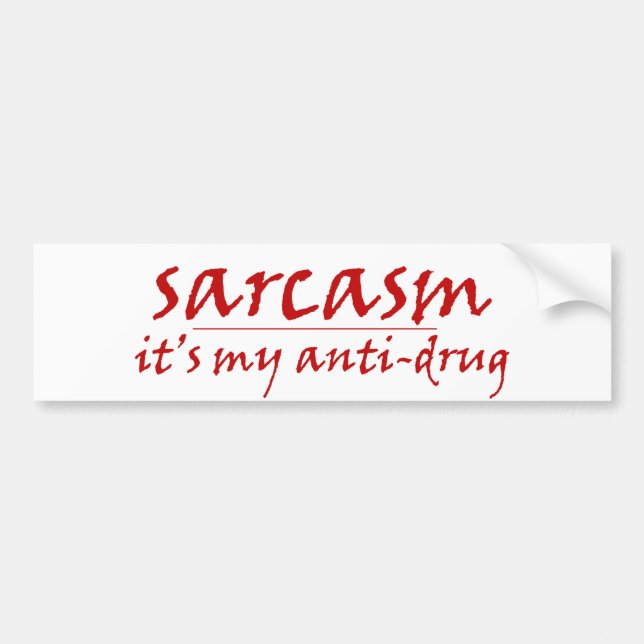 Sarcasm Bildekal (Framsidan)