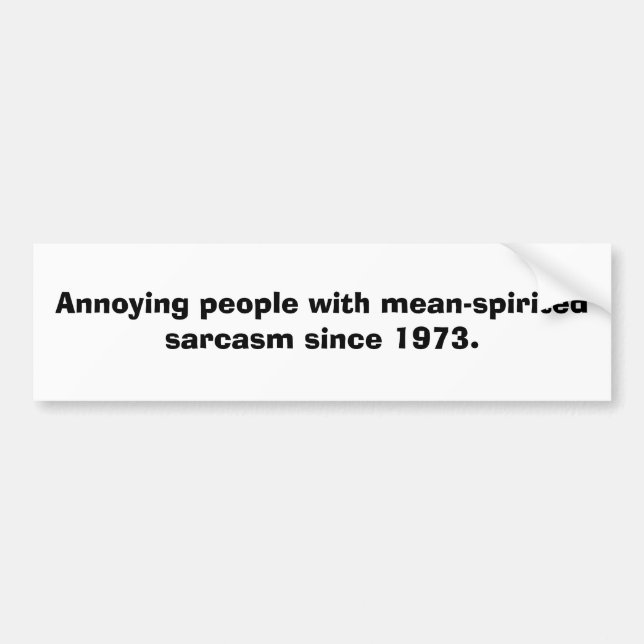 Sarcasm Bildekal (Framsidan)