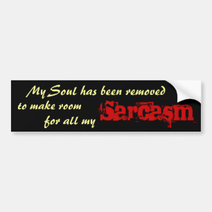 Sarcasm! Bildekal