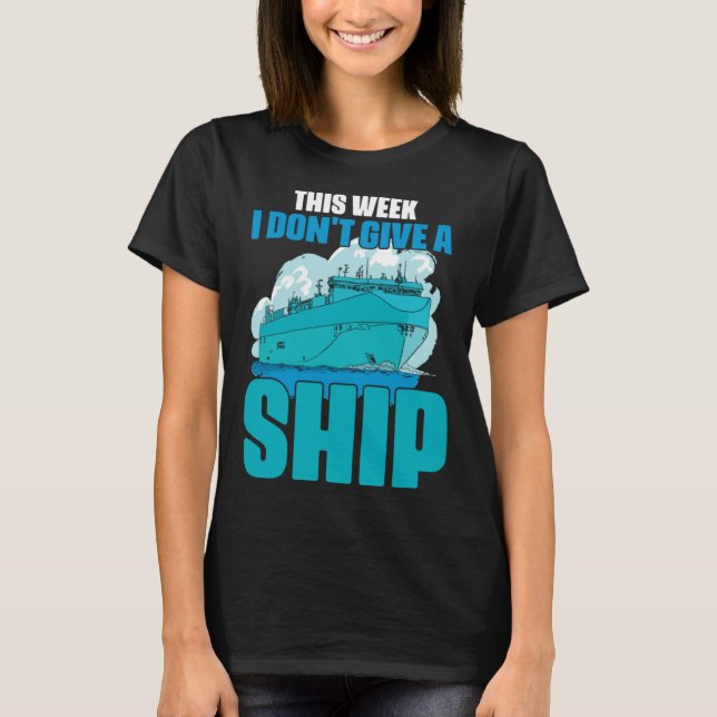 Sarcasm Boat Cruising Cruise for Sarcastic Cabin C T Shirt (Framsida)