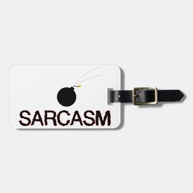 Sarcasm Bombed Bagagebricka (Horisontell Framsida)