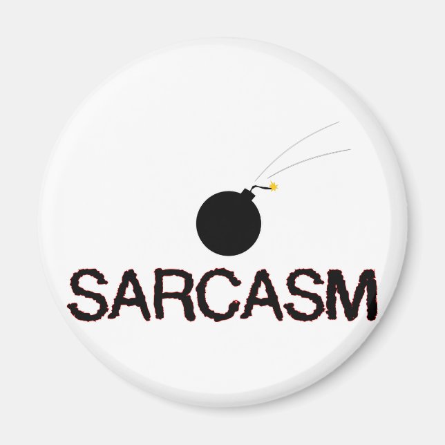 Sarcasm Bombed Magnet (Framsidan)