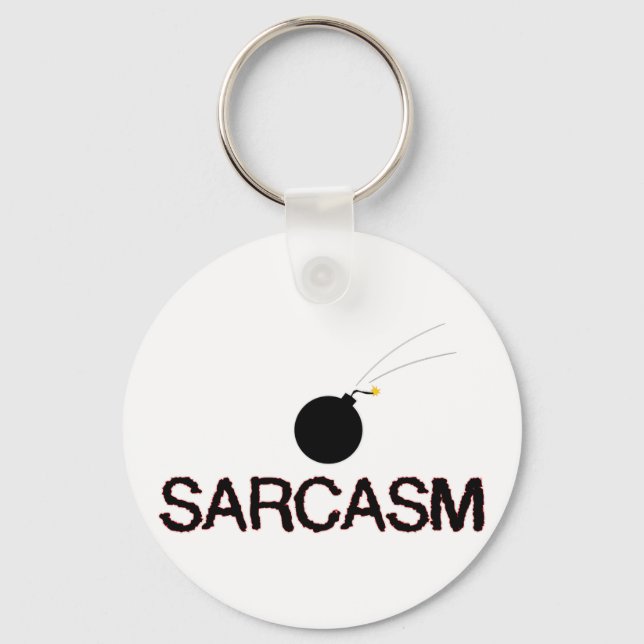 Sarcasm Bombed Nyckelring (Framsida)