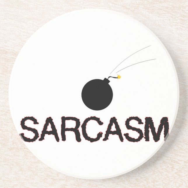 Sarcasm Bombed Underlägg Sandsten (Framsidan)