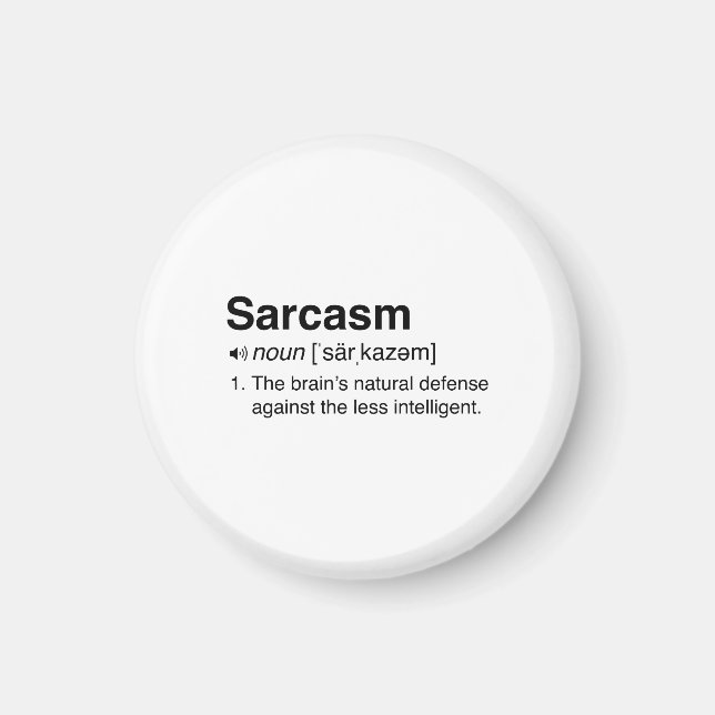 Sarcasm Definition Magnet (Framsidan)