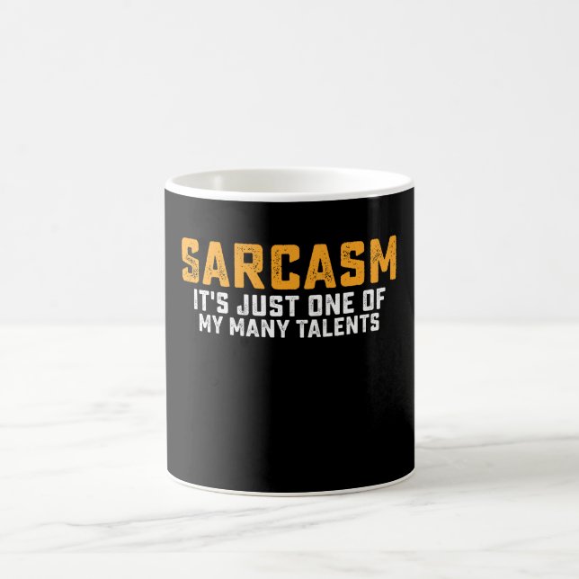 Sarcasm, det är bara en av mina många talanger kaffemugg (Center)
