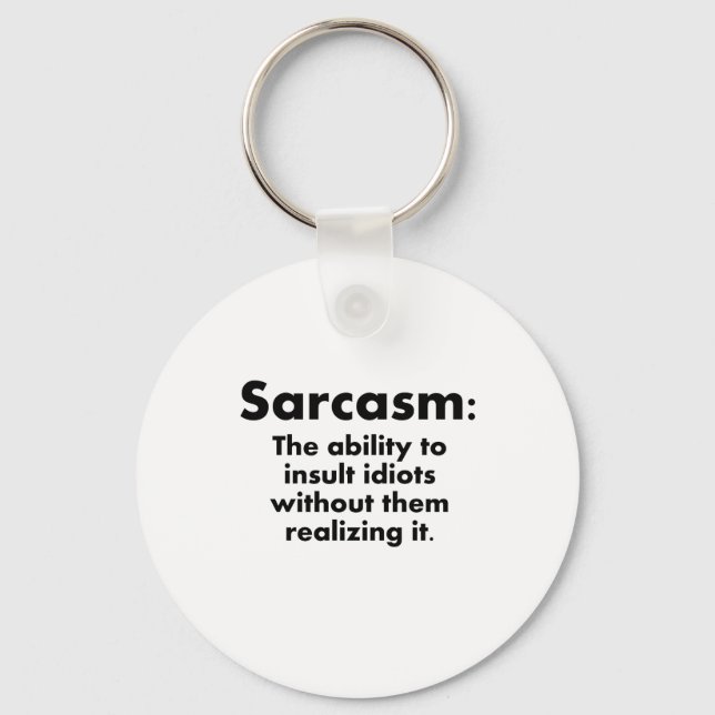 Sarcasm: Förmåga att isolera johannesört Nyckelring (Framsida)