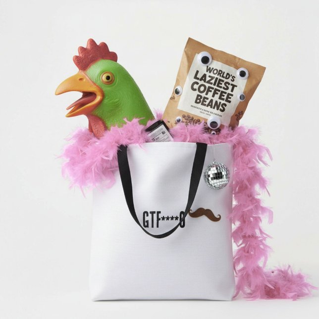 Sarcasm funny humour witty silly tote bag tygkasse (Skapare uppladdad)