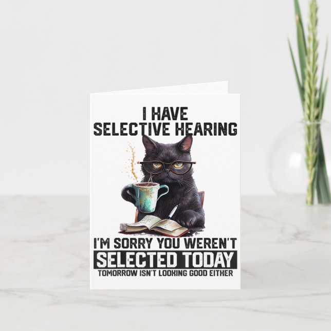 Sarcasm Humor som säger kattgåva till Manar Womens Kort (Framsida)