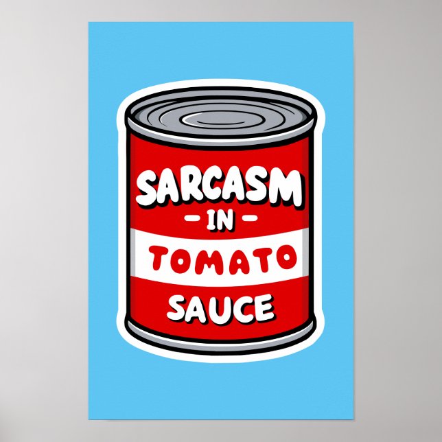 Sarcasm i tomatsås poster (Framsidan)