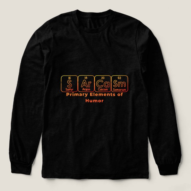 Sarcasm-kemi-design T Shirt (Design framsida)