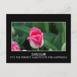 Sarcasm: perfekten ersätter lyckan vykort