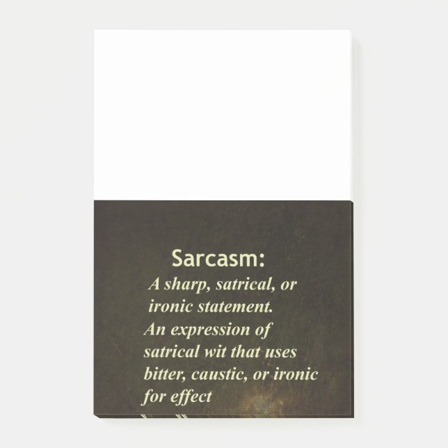 Sarcasm Post-it Block (Framsida)
