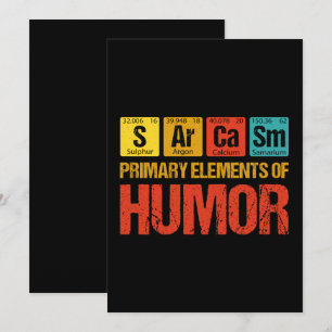 Sarcasm Primary Inslag of Humor Julkort