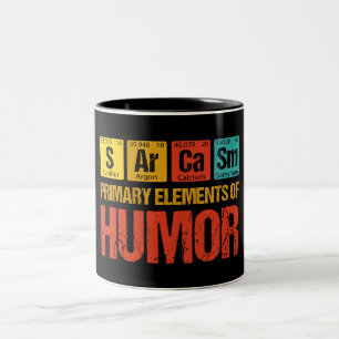 Sarcasm Primary Inslag of Humor Två-Tonad Mugg