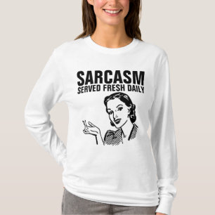 SARCASM SERVICERADE FÄRSK DAGLIG REtro T- Shirts T Shirt