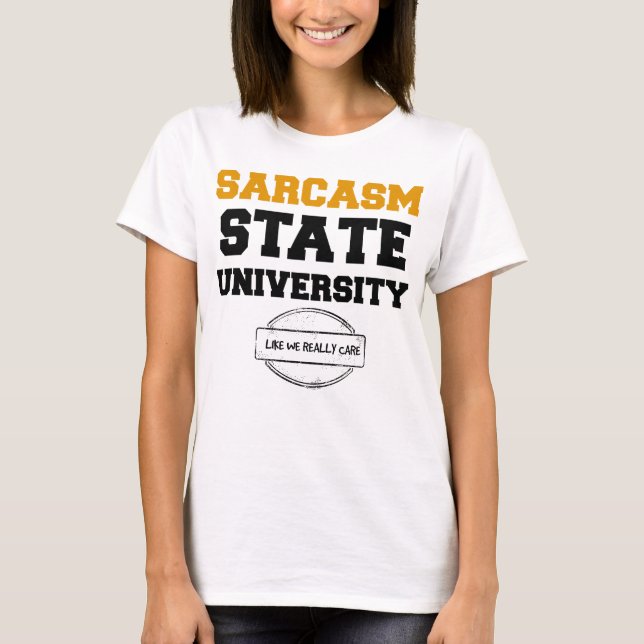 Sarcasm State Bella+Canvas Boxy Skörd Top T-Shirt (Framsida)