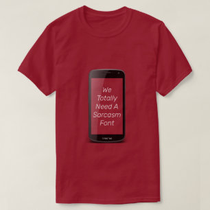 Sarcasm-teckensnitt - en MisterP Shirt T