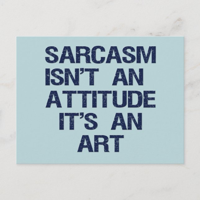Sarcasm Vykort (Framsida)