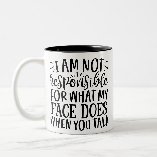 Sarcasm & Wit Coffee Mug Två-Tonad Mugg (Vänster)