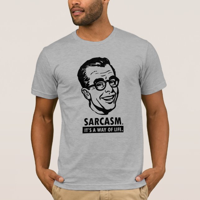 Sarcasmskjorta T-shirt (Framsida)