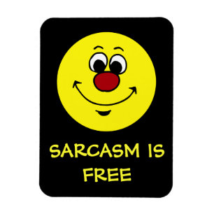 Sarcastic Ansikte Grumpey Magnet