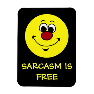 Sarcastic Ansikte Grumpey Magnet