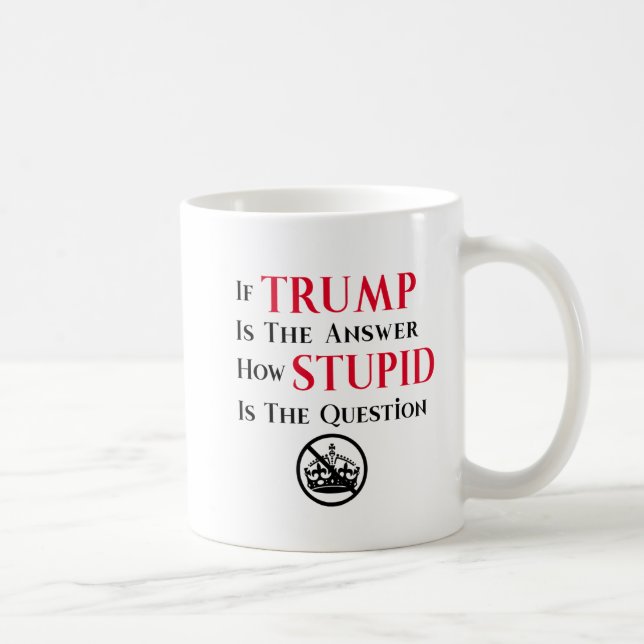 Sarcastic Anti Trump Protest Statement  Kaffemugg (Höger)