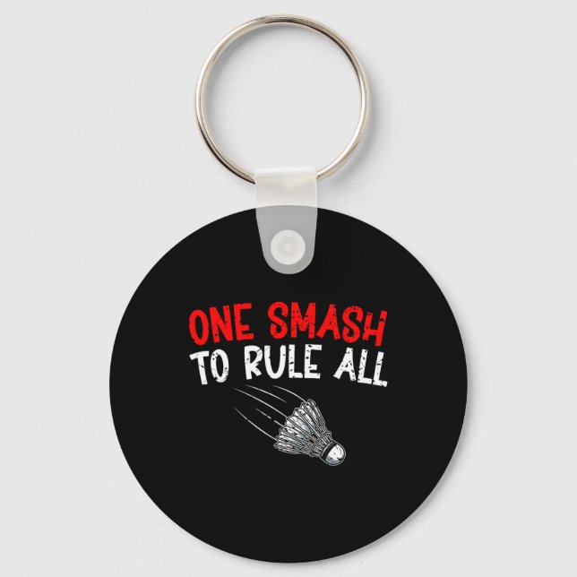 Sarcastic Badminton Player Game Match Humor Joke Nyckelring (Framsida)
