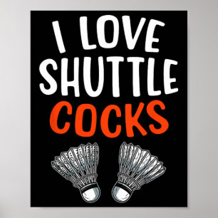 Sarcastic Badminton Player Game Match Humor Joke Poster